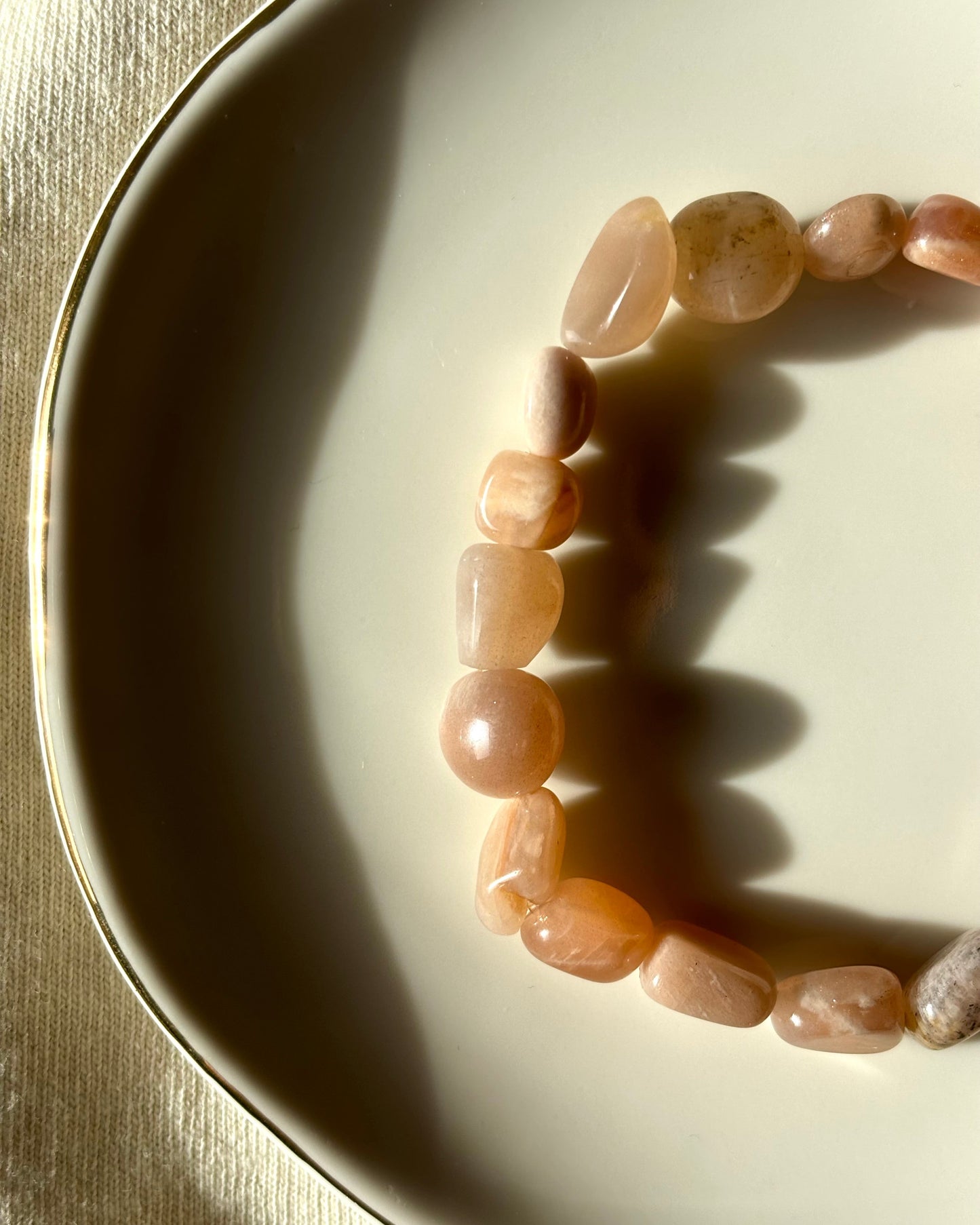 Natural Sunstone- Armband