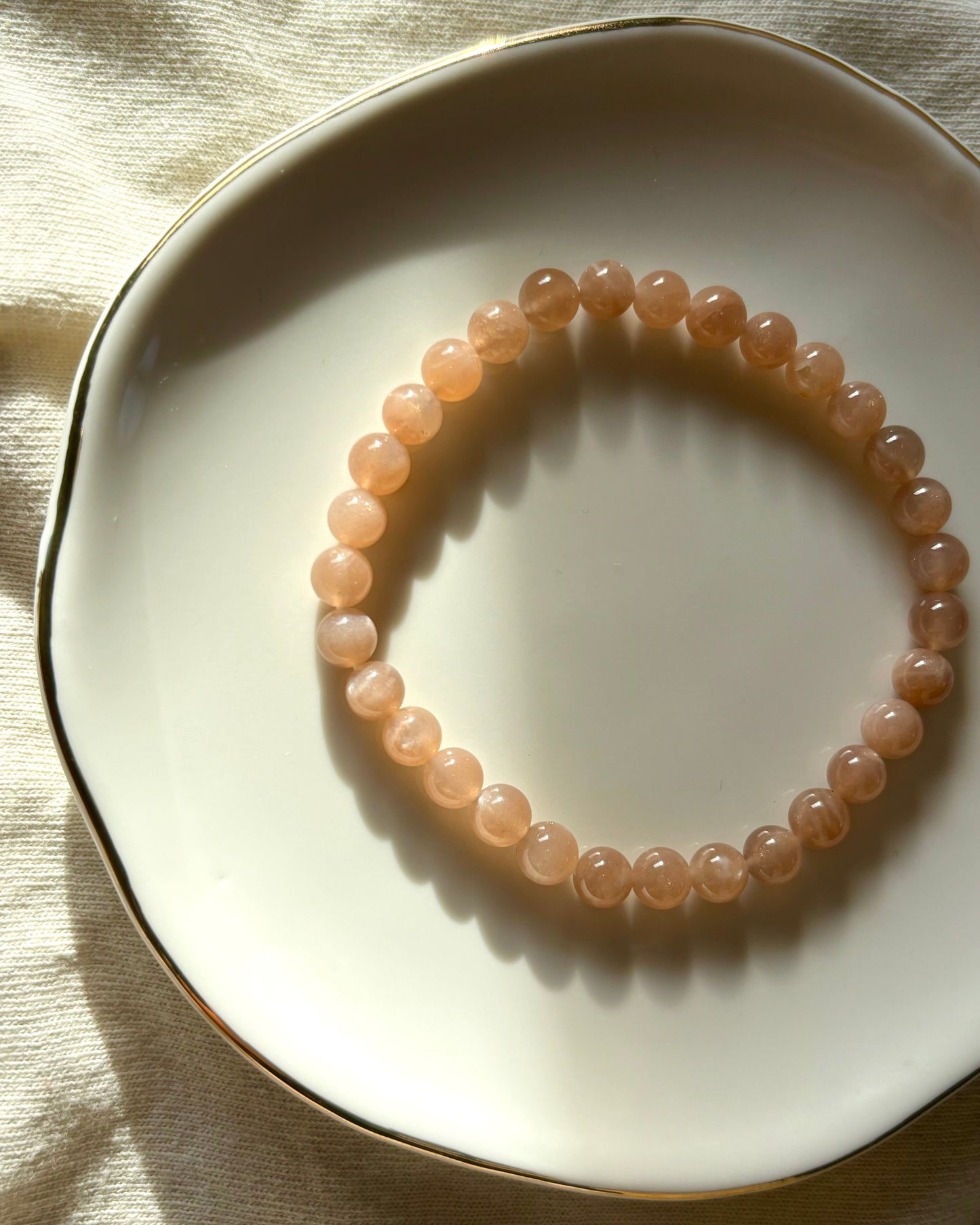 Round Sunstone - Armband