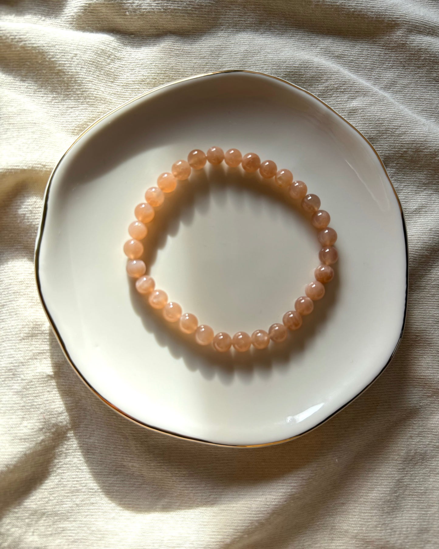 Round Sunstone - Armband